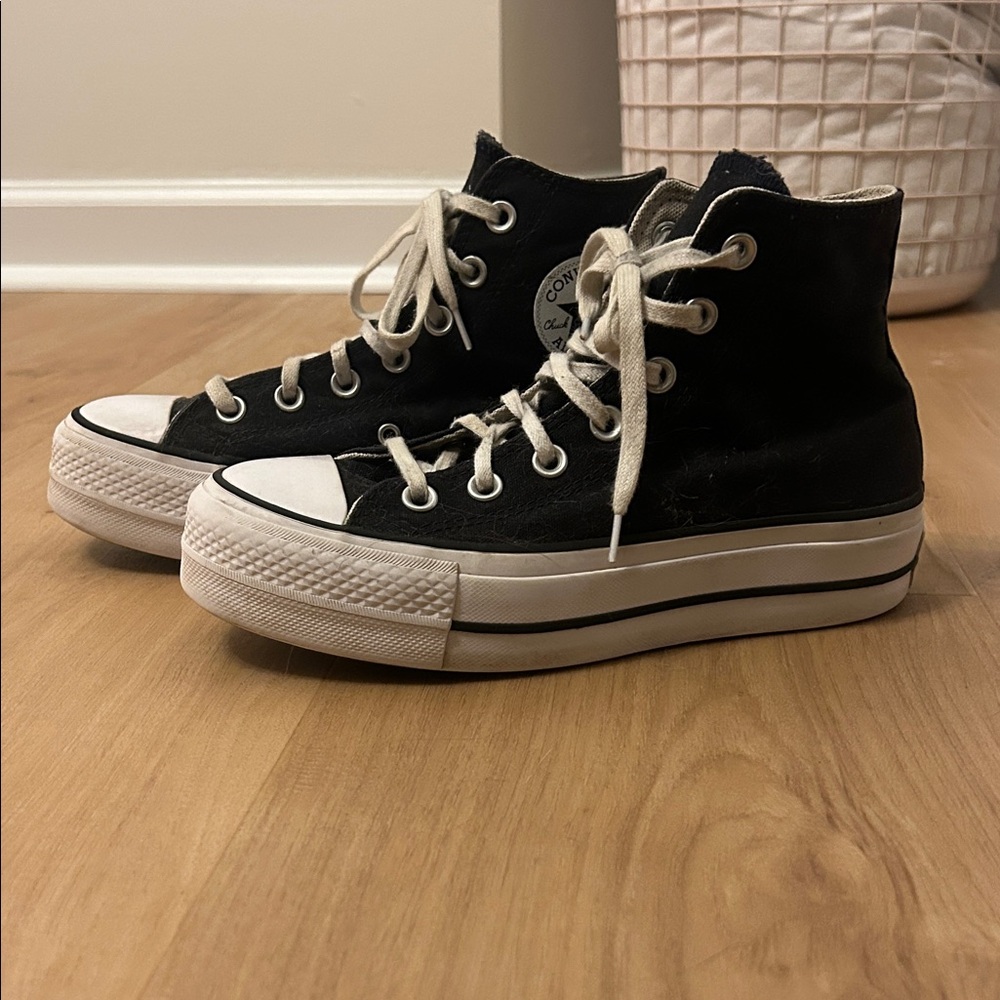 Classic Black High-Top Sneakers